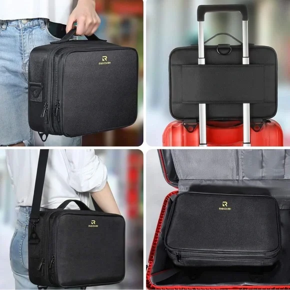 ‼️SOLD‼️Relavel Travel Makeup Train Case 13.8” Large - Picture 4 of 15